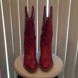 Jessica Simpson Red Boots size 6